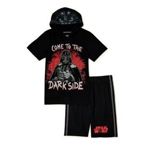 B20 darth vader hooded t-shirt & shorts set (boy's), 2-piece size 6 072124